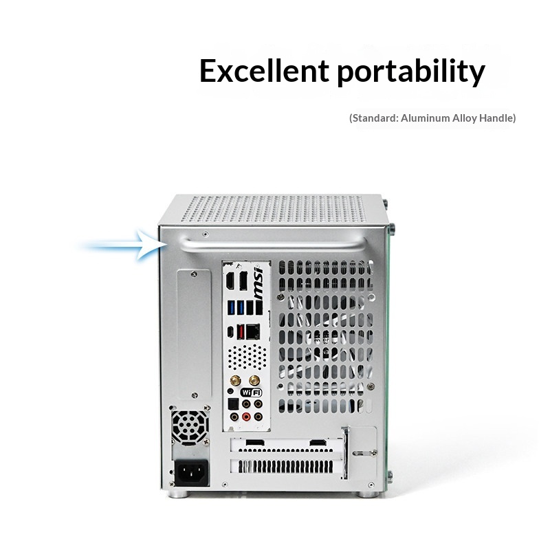 11L Aluminum Portable ITX PC C - đánh giá và giá Portable Aluminum Itx Case Carry Handle